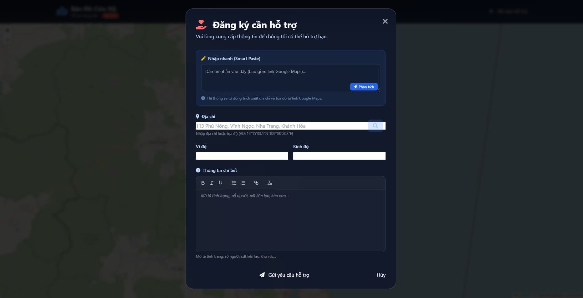 Cuu Tro Khanh Hoa screenshot 1